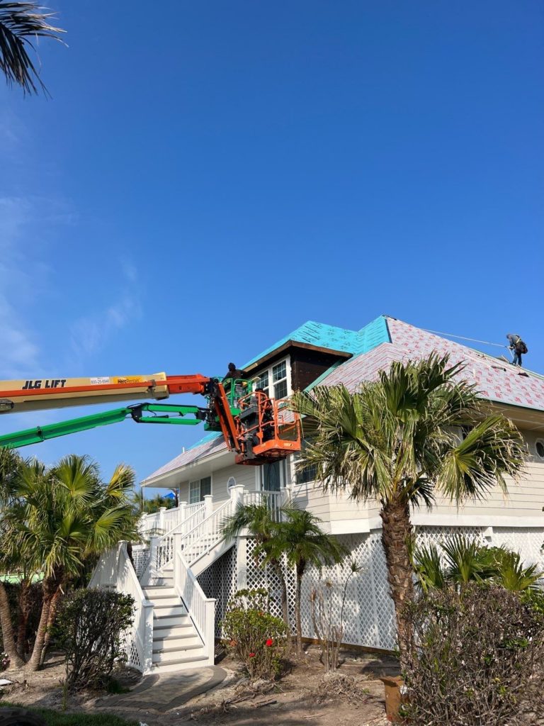 Dormer roof being constructed in Pinellas County FL
